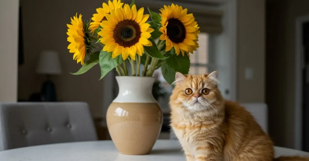 Cats Sunflower